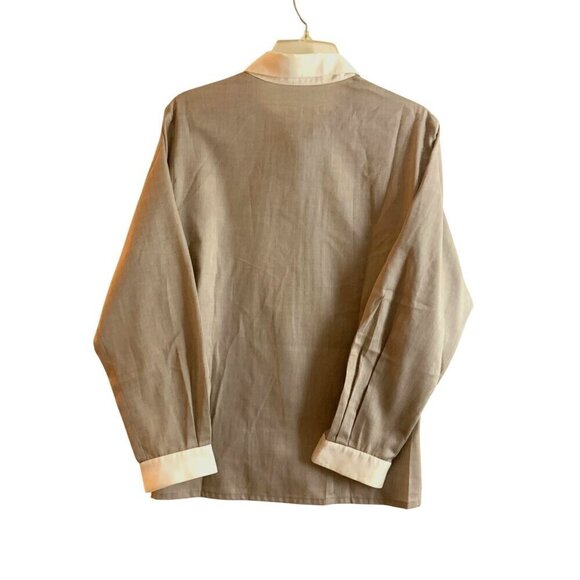 Jaeger vintage womens shirt Tan med 38 ‘ chest 25 ‘long laundered - Picture 4 of 6